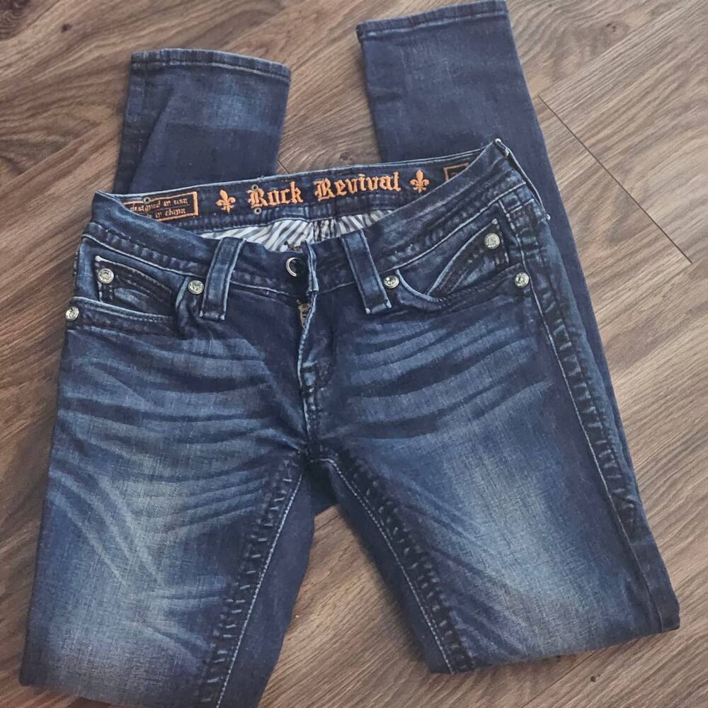 Rock Revival Jeans womens 26 Pearl Skinny